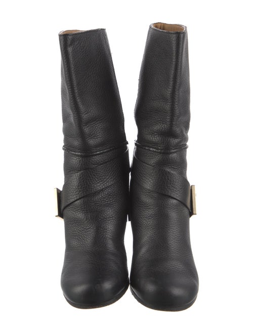 Chloé Leather Moto Boots