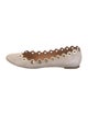 Chloé Suede Lasercut Accents Ballet Flats