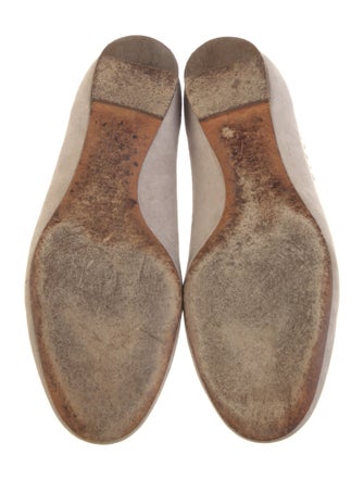 Chloé Suede Lasercut Accents Ballet Flats
