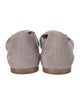 Chloé Suede Scalloped Accent Ballet Flats