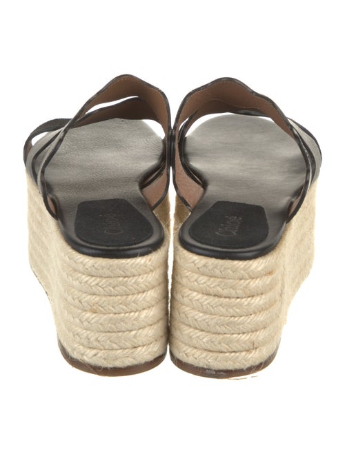 Chloé Leather Scalloped Accent Espadrilles