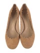 Chloé Suede Scalloped Accent Pumps