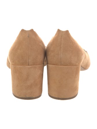 Chloé Suede Scalloped Accent Pumps