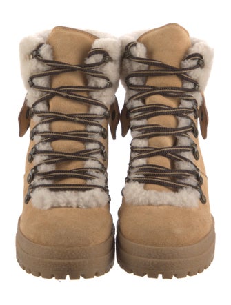 Chloé Suede Combat Boots