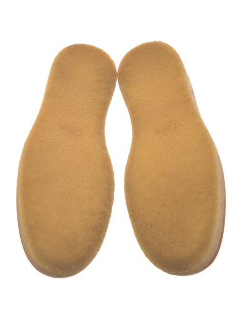 Chloé Leather Tassel Accents Loafers