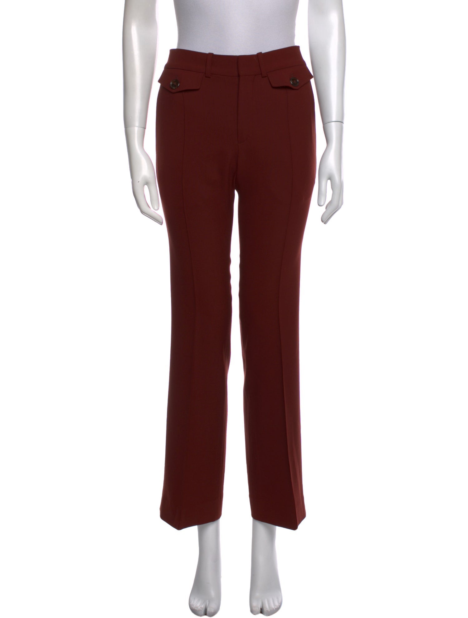 Chloé Virgin Wool Straight Leg Pants