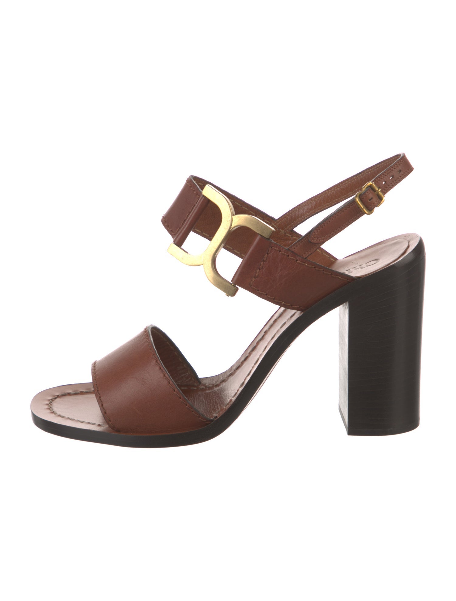 Chloé Leather Slingback Sandals