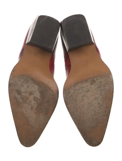 Chloé Embossed Leather Animal Print Pumps