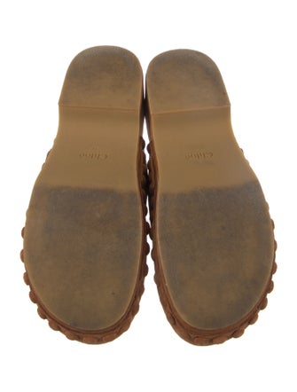 Chloé Suede Studded Accents Mules