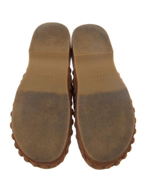 Chloé Suede Studded Accents Mules
