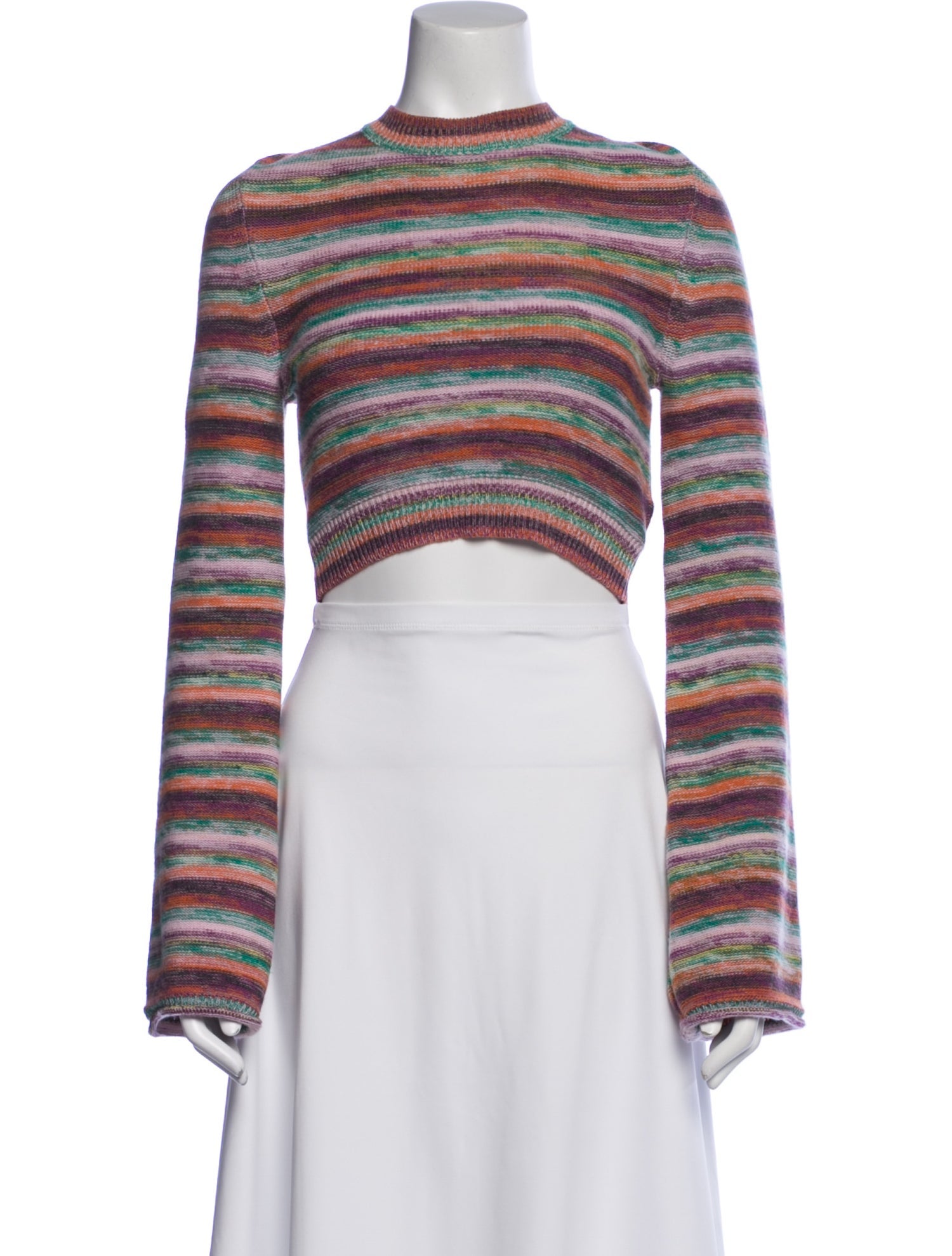 Chloé Wool Striped Crop Top w/ Tags