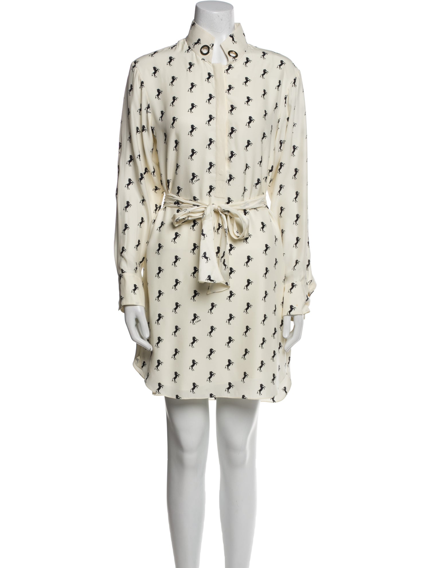 Chloé Silk Knee-Length Dress