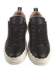 Chloé Leather Scalloped Accent Sneakers