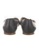 Chloé Leather Scalloped Accent Ballet Flats
