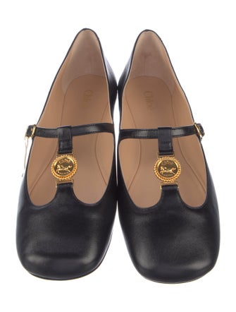 Chloé Leather Mary Jane Flats