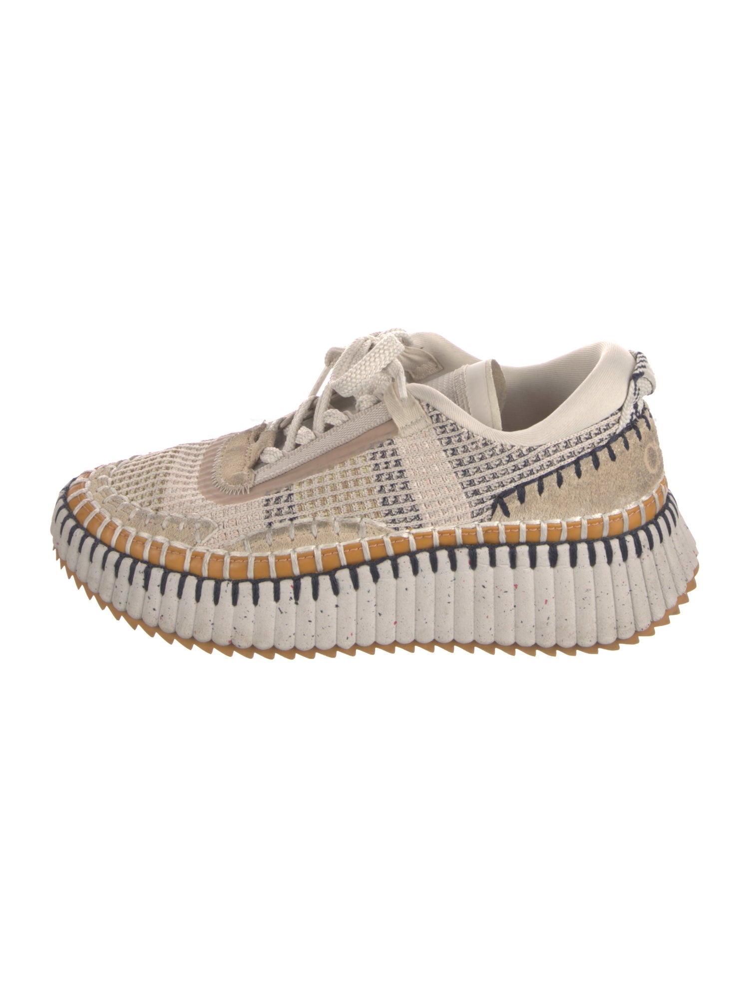 Chloé Mesh Patterned Sneakers