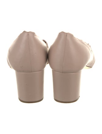 Chloé Leather Scalloped Accent Pumps