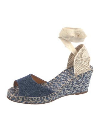 Chloé Denim Patterned Espadrilles