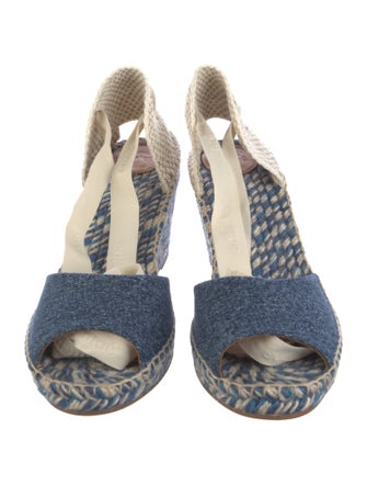 Chloé Denim Patterned Espadrilles