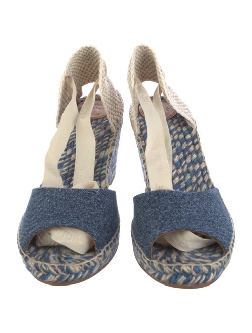 Chloé Denim Patterned Espadrilles
