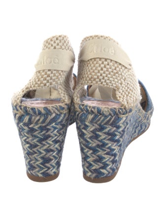 Chloé Denim Patterned Espadrilles