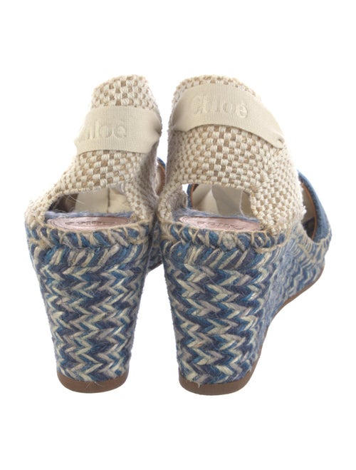 Chloé Denim Patterned Espadrilles