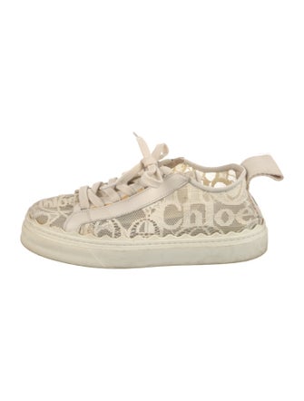 Chloé Lace Scalloped Accent Sneakers
