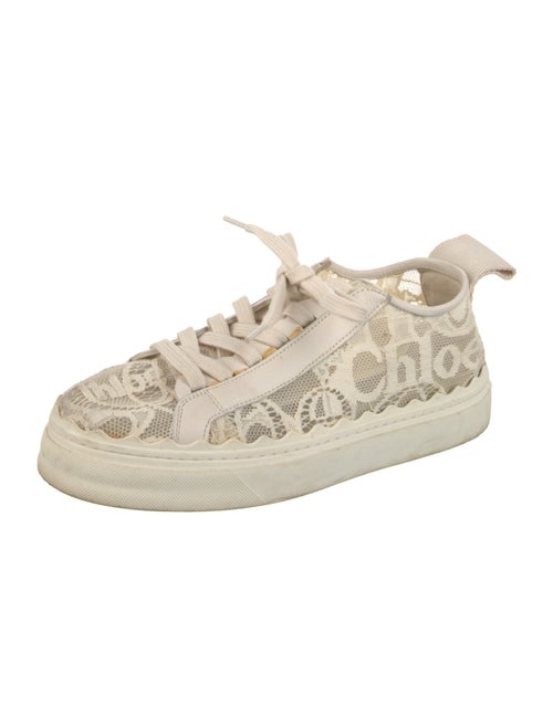 Chloé Lace Scalloped Accent Sneakers