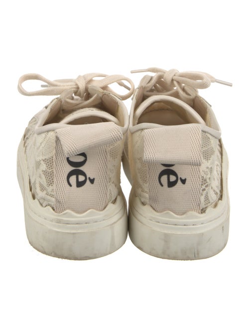 Chloé Lace Scalloped Accent Sneakers