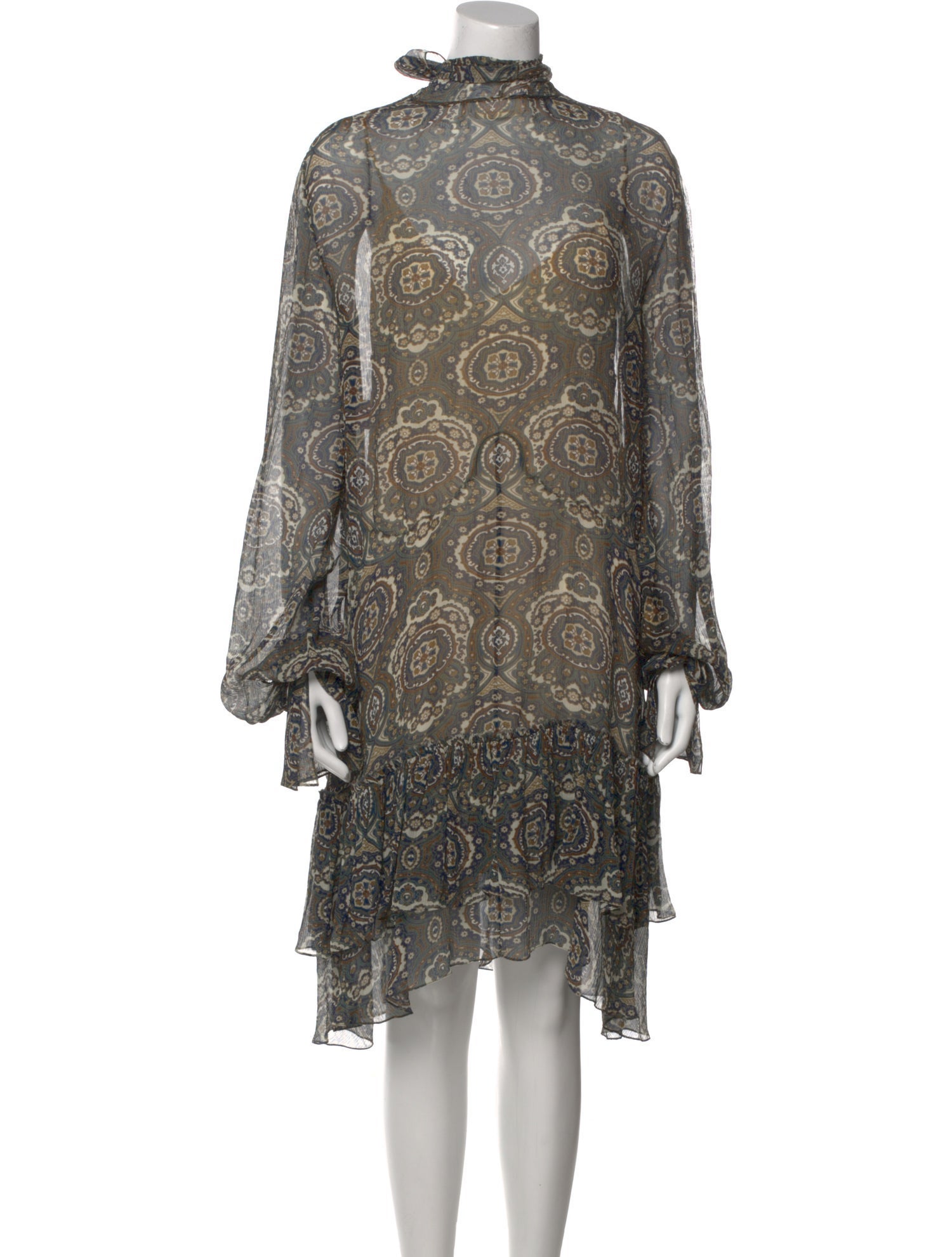 Chloé Silk Knee-Length Dress