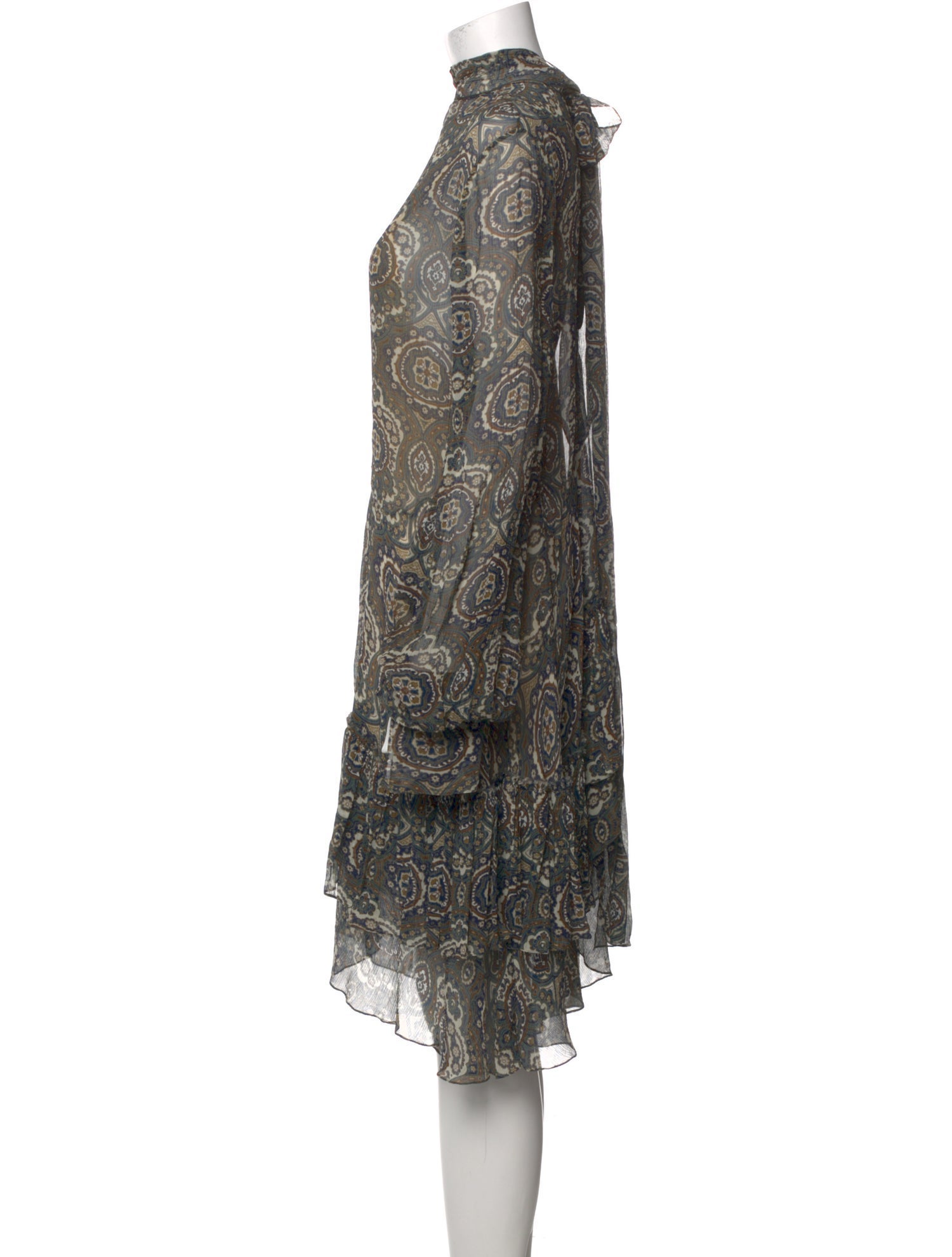 Chloé Silk Knee-Length Dress