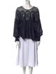 Chloé Scoop Neck Long Sleeve Blouse