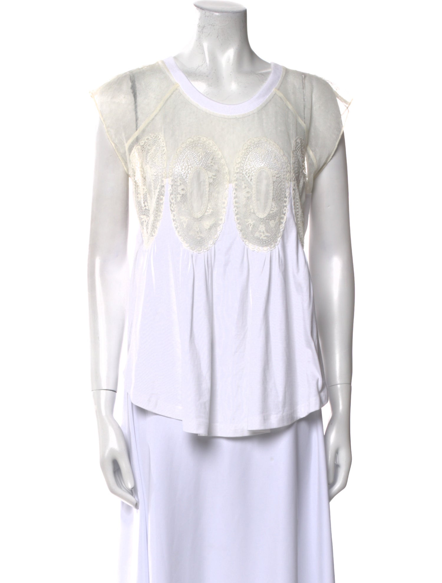 Chloé Scoop Neck Sleeveless Blouse