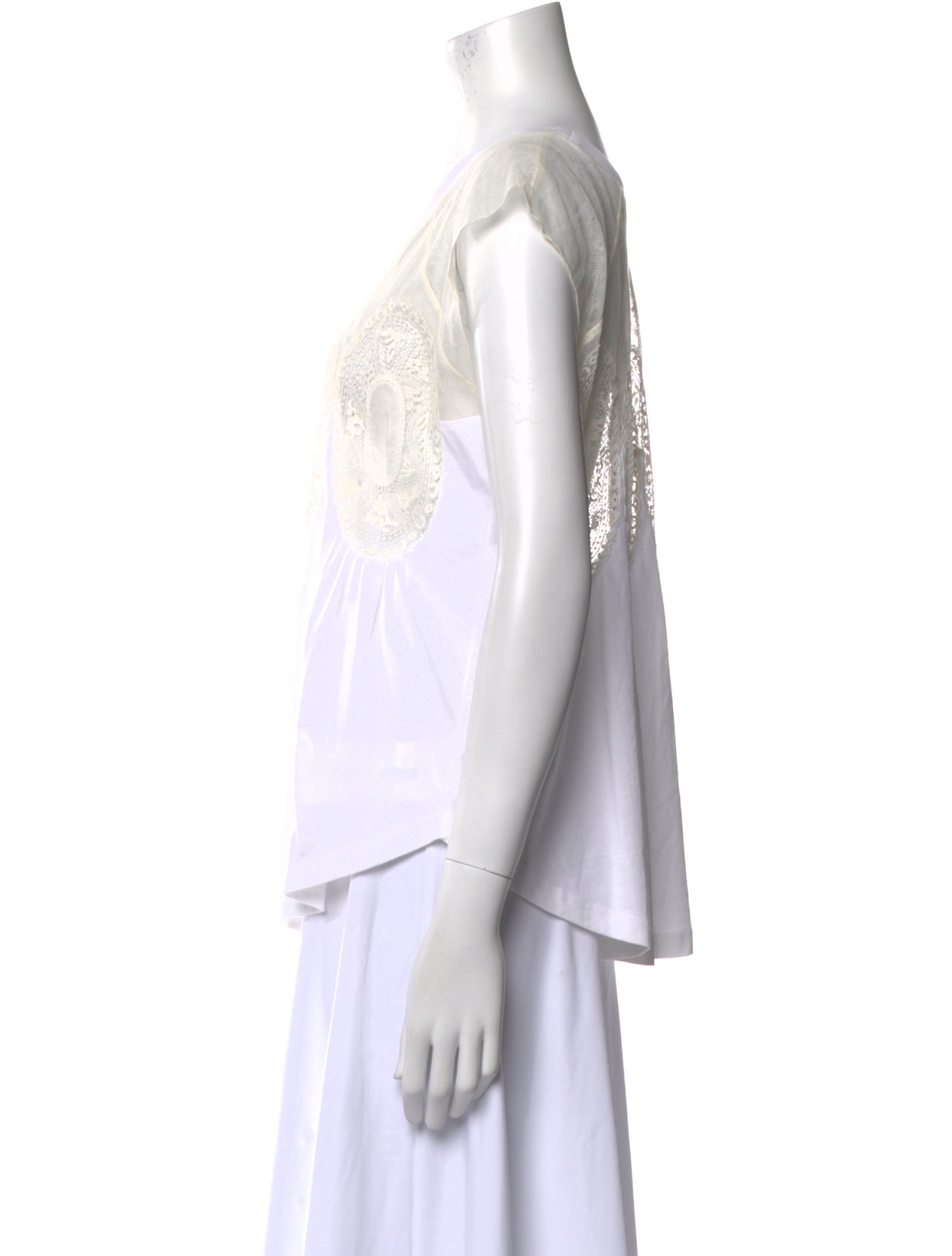 Chloé Scoop Neck Sleeveless Blouse