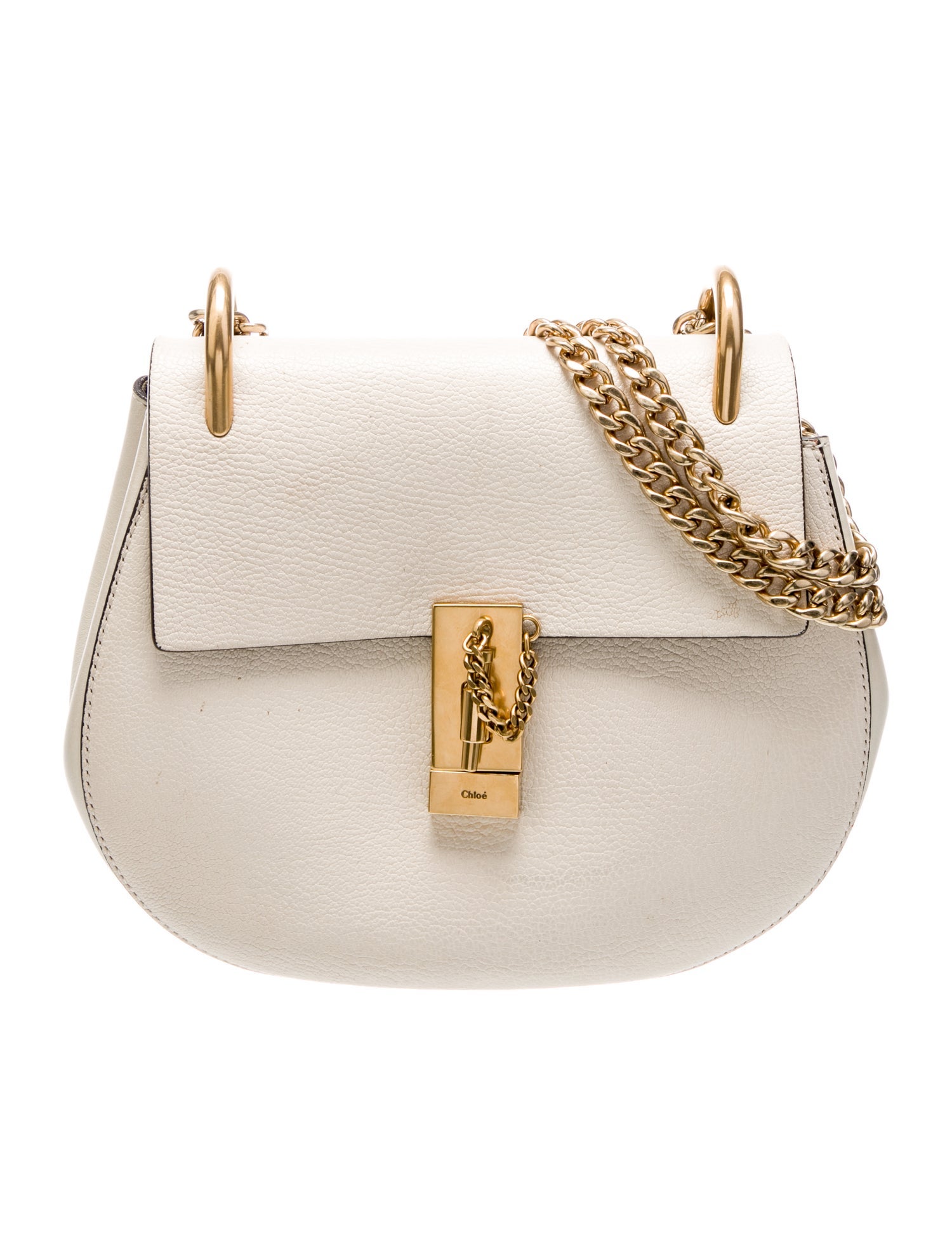 Chloé Leather Drew Chain Crossbody