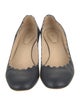 Chloé Leather Scalloped Accent Pumps