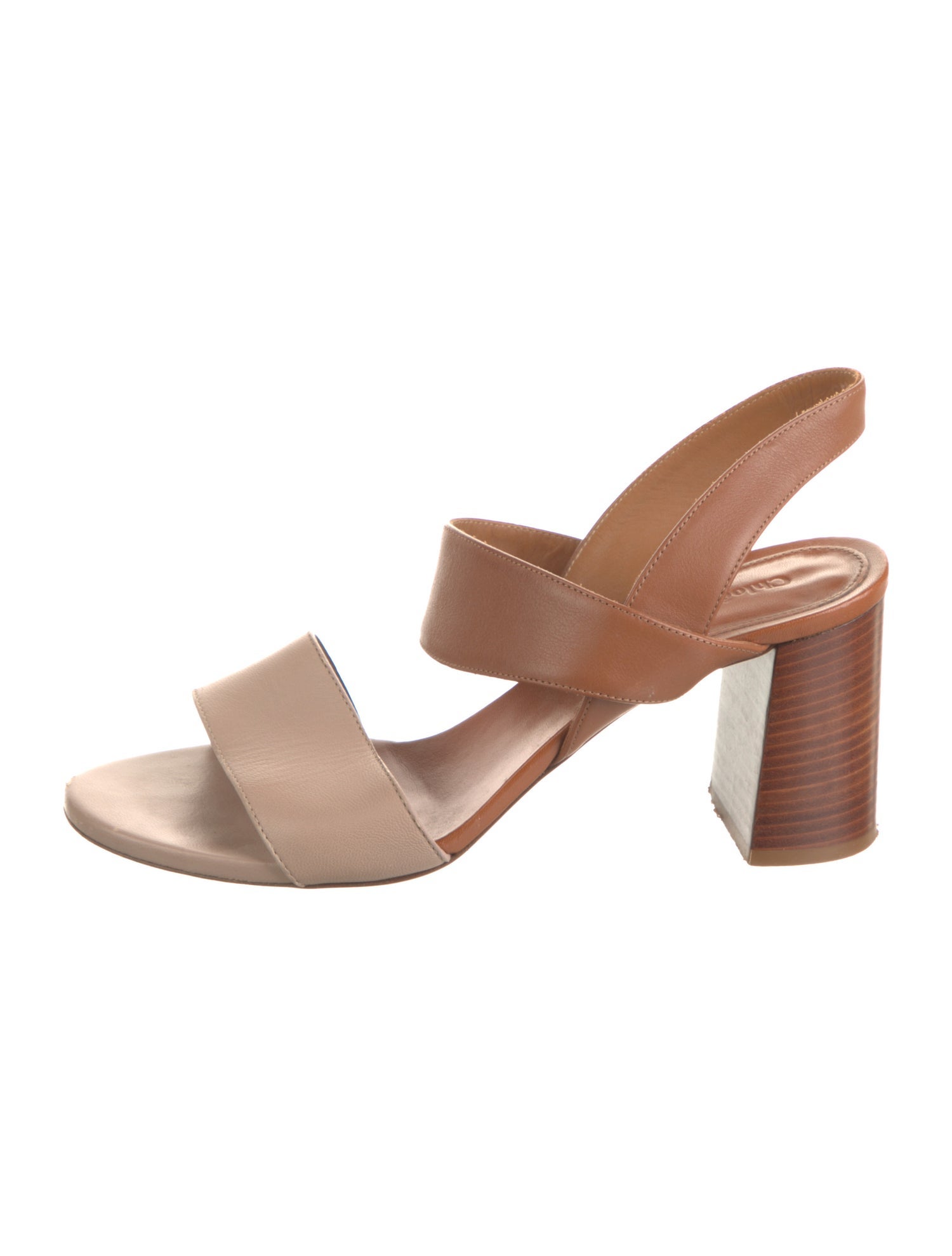 Chloé Leather Slingback Sandals