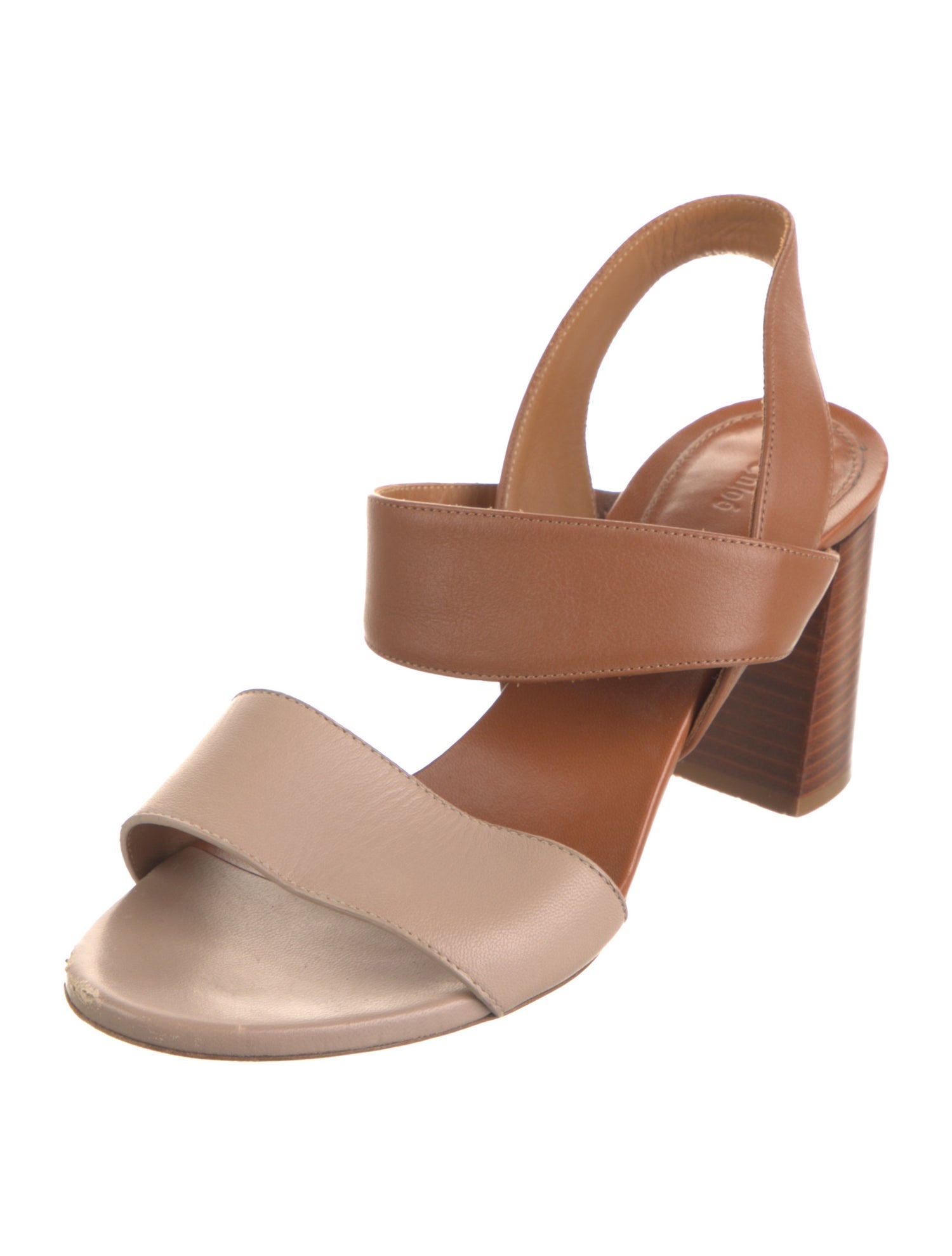 Chloé Leather Slingback Sandals