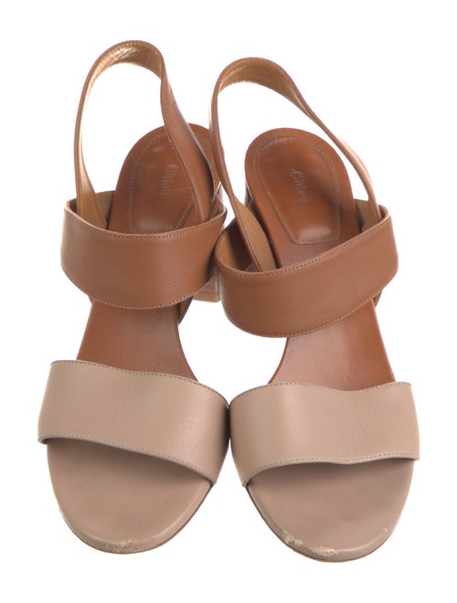 Chloé Leather Slingback Sandals