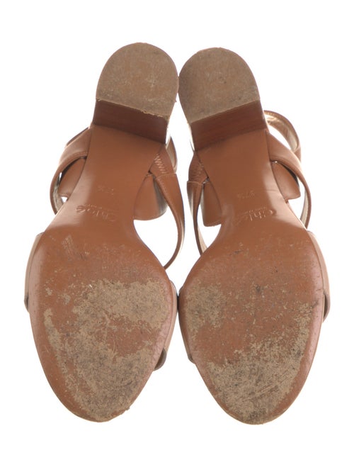 Chloé Leather Slingback Sandals