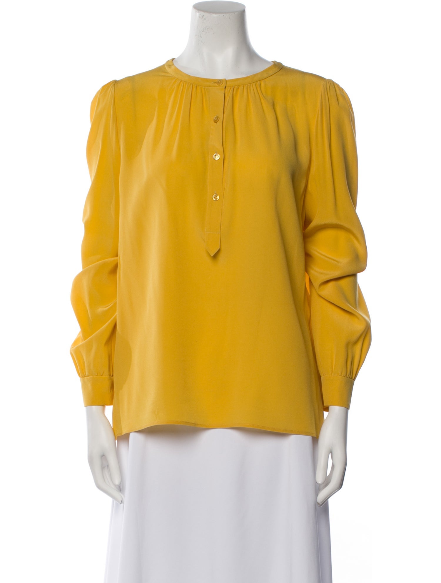 Chloé Silk Crew Neck Blouse