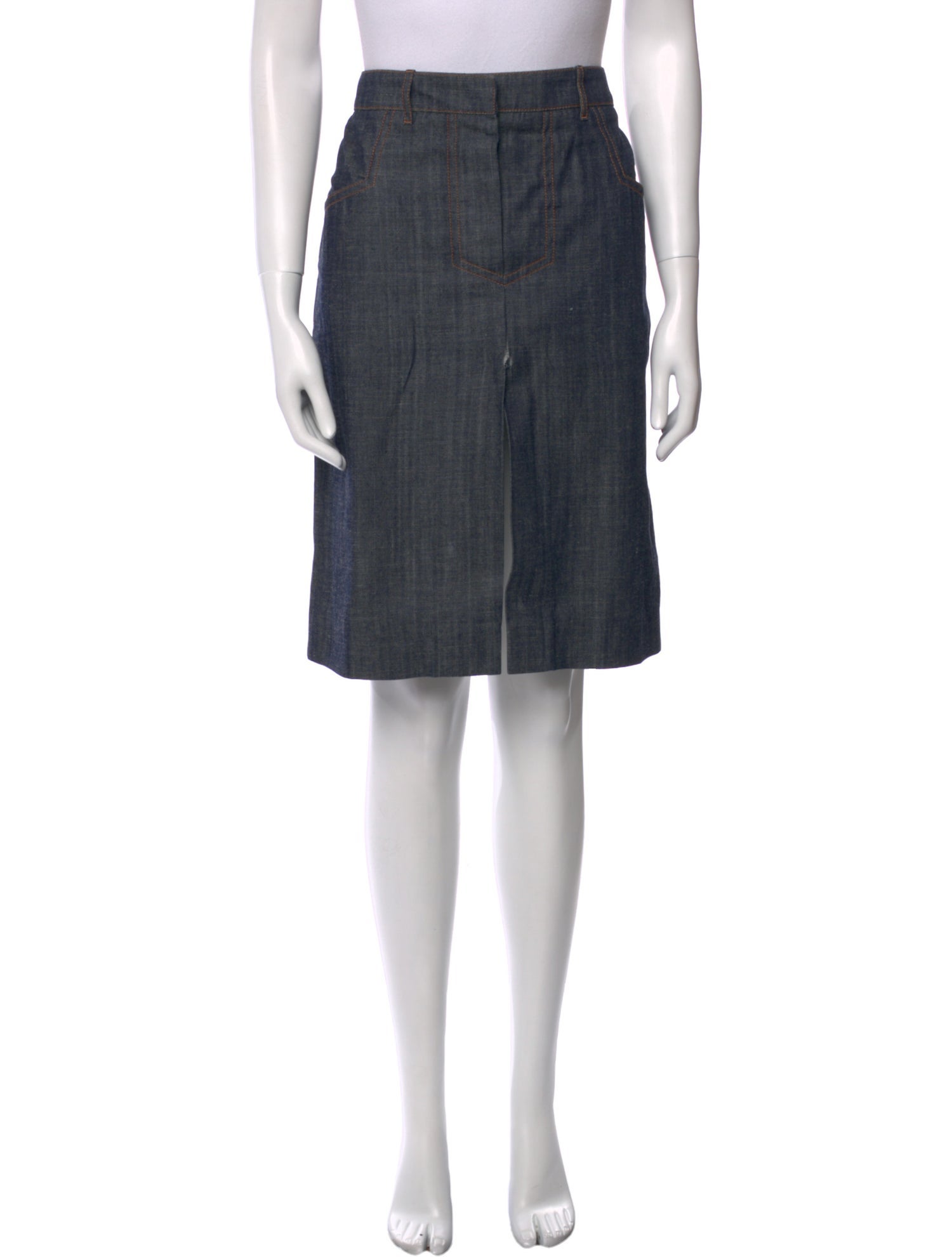 Chloé Braided Accents Knee-Length Skirt