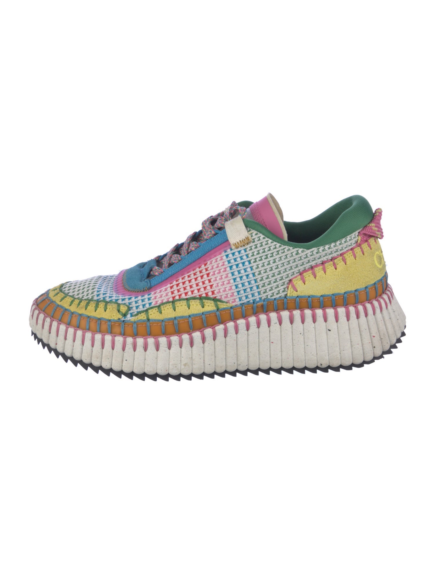 Chloé Colorblock Pattern Sneakers