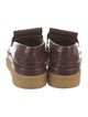 Chloé Leather Tassel Accents Loafers