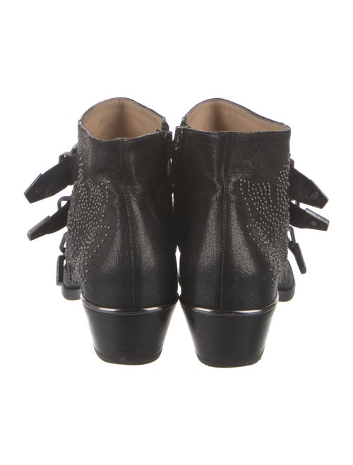 Chloé Leather Studded Accents Western Boots