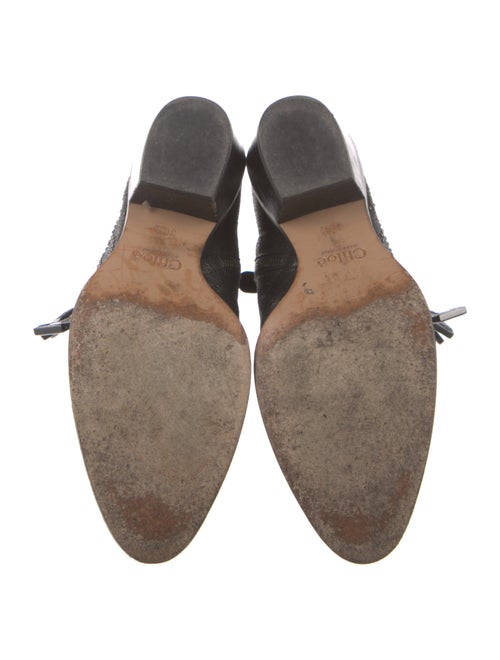 Chloé Leather Studded Accents Western Boots