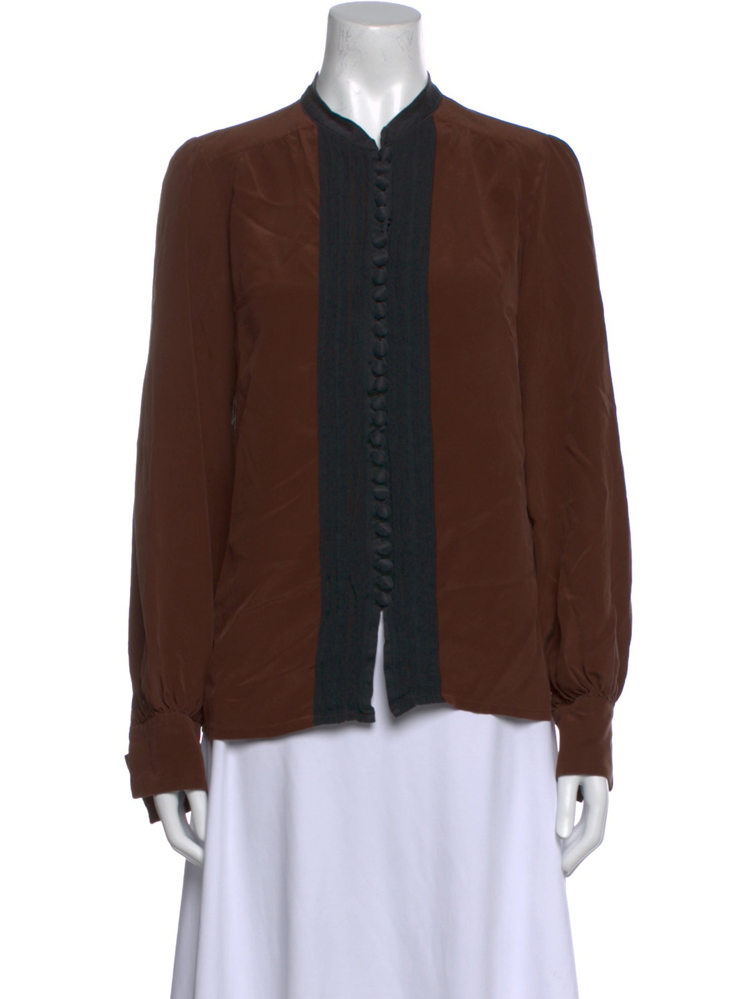 Chloé Silk Crew Neck Blouse