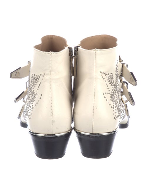 Chloé Leather Studded Accents Boots
