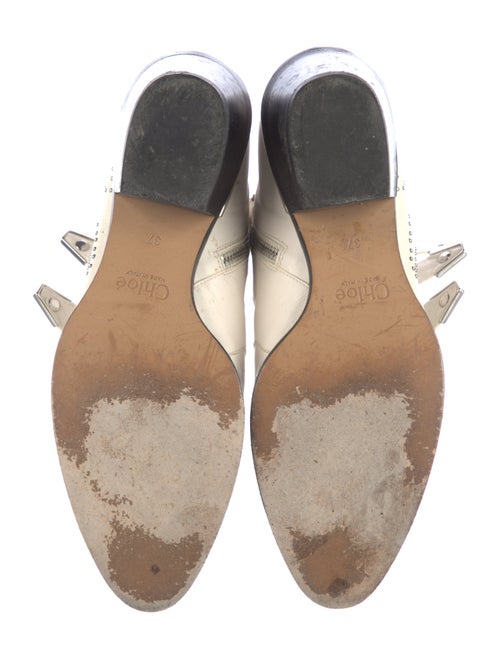 Chloé Leather Studded Accents Boots