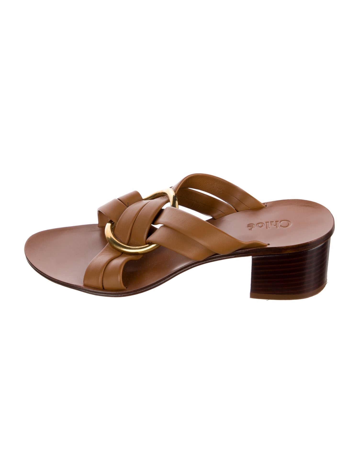 Chloé Leather Slides